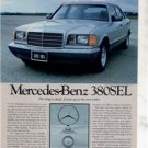 1980 1981 MERCEDES BENZ 380 SEL ROAD TEST AD 5-PAGE
