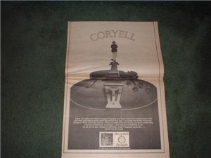 1970 LARRY CORYELL POSTER TYPE  AD