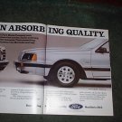 1984 1985 FORD THUNDERBIRD VINTAGE CAR AD 2-PAGE