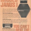 1978 RHODES JANUS I KEYBOARD AMPLIFIER AD