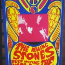 * 1967 THE ROLLING STONES POSTER VINTAGE ORIGINAL RARE 2 SIDED KONST