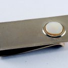 Vintage Collectible Gold Plated Abalone Gem Money Clip