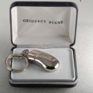 Geoffrey Beene Silver Plated Brass Metal Computer Mouse Designer Key chain NIB