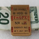 Rare Fair Grounds 100  "FnV7X"  No7 Seventh (7) Race Money Clip 7 July 1977 Used