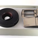 KENNETH COLE REACTION BLACK/BROWN REVERSIBLE 2 BELT BUCKLE KIT 4 BELTS IN 1 NIB