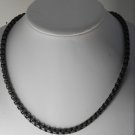 NEW SWANK DESIGNER GUNMETAL PLAIN BOX CHAIN NECKLACE NWOT