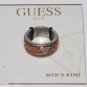 NEW GUESS RING COPPER &SILVER TONE "?" Sz8  JEWELRY