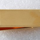 COLLECTIBLE DESIGNER GOLD PLATED BRASS ETCHED BORDER METAL MONEY CLIP NWOT