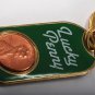 NEW CROWN MARK GREEN GOLD & COPPER "LUCKY PENNY" KEY CHAIN FOB NWT SIGNED USA