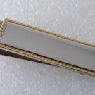 COLLECTIBLE SILVER & GOLD PLATED ETCHED BORDER THIN METAL MONEY CLIP NWOT
