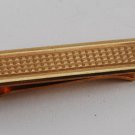Rare Antique Men's Gold Plated Brass Etched Pattern Tie Clip Tie Clasp NOS