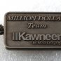 New Brass Metal KAWNEER "Million Dollar Team" an Alcoa Company Key Chain NWOT