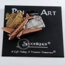 PIN ART PLANE TRAIN & BOATS TRAVEL PIN MADE IN USA BY SPOONTIQUES NEW ON CARD