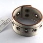 NEW BUFFALO DAVID BITTON DESIGNER GENUINE LEATHER GROMMET WRIST BAND BRACELET