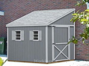 6' x 14' Lean To Roof Design Shed Blueprints / Project 