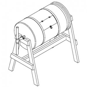 How to Build a Rotating Barrel Compost, Project Plans #RBCP