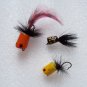 Vintage Wood Fly Rod Fishing Lures Popper Flies