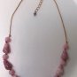 LIz Claiborne Amethyst Purple Art Glass Necklace