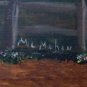 Vintage Painted Cypress Swamp Cabin Scene on Board