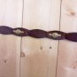Ladies Harness LEATHER & BRASS Link Belt Size L