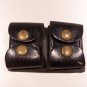 Vintage BRAUER Bros Leather Ammo Pouch Holder Double Snap