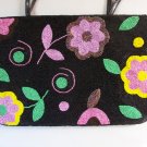 Y & S Original Floral Beaded Purse Bag Flower Seed Beads