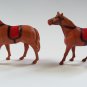 Vintage Celluloid Figural Toy Horse Pair with Rattles Made USA