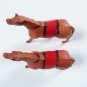 Vintage Celluloid Figural Toy Horse Pair with Rattles Made USA
