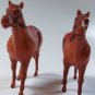 Vintage Celluloid Figural Toy Horse Pair with Rattles Made USA