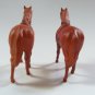 Vintage Celluloid Figural Toy Horse Pair with Rattles Made USA
