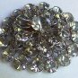 Vintage 3 Tier Smoky Smoke Rhinestone Round Brooch