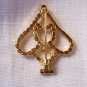 Vintage Sparkling Rhinestone Christmas Tree Pin Brooch
