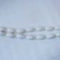 Vintage Summer White Bead 2 Strand MONET Bracelet