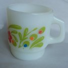 Vintage Gay Fad Anchor Hocking Mug Cup Floral Rare