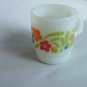 Vintage Gay Fad Anchor Hocking Mug Cup Floral Rare