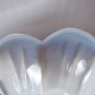 Vintage Blue Opalescent Petite Fan Shell Candy Condiment Dish