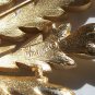 Vintage Crown Trifari Leaf Bush Seaweed Branch Gold tone Pin Brooch