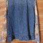 Vintage 80s Wrangler Ladies Western Blouse Shirt Cowgirl Horse Rose Flower Denim Large
