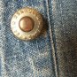 Vintage 80s Wrangler Ladies Western Blouse Shirt Cowgirl Horse Rose Flower Denim Large