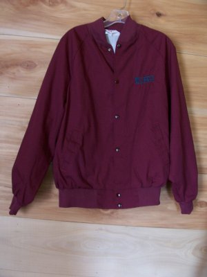Womens Barrel Racing Light Fall Spring Jacket Sz L Horse Maroon Turquoise