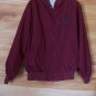 Womens Barrel Racing Light Fall Spring Jacket Sz L Horse Maroon Turquoise