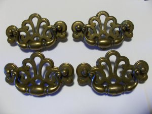 Ornate Brass Drawer Pull Hardware Lot Vintage Shabby Pinterest Project Chic