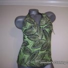 NWT Leilani Womens Swimsuit Tankini Top Size Med $84