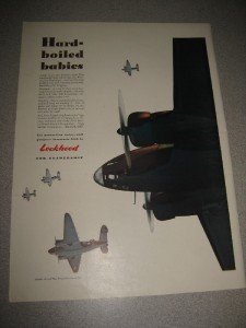 1942 Life Magazine Ad Lockheed WWII Hard Boiled Babies