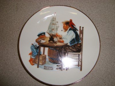 1984 Norman Rockwell Collector Plate "For a Good Boy"