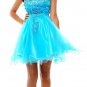 Fuchsia Prom Dress Strapless Tulle Skirt Satin Rose Waist Above Knee