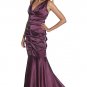 Plum Elegant full length prom, cocktail, bridesmaid dress