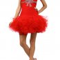 Red Sweetheart Neckline Strapless Prom Dress (4-Colors XS to 2XL) #705J