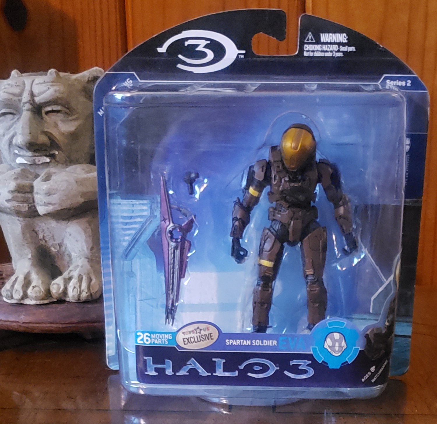 HALO 3 SERIES 2 -- SPARTAN EVA (BROWN) --- TOYS R US EXCLUSIVE