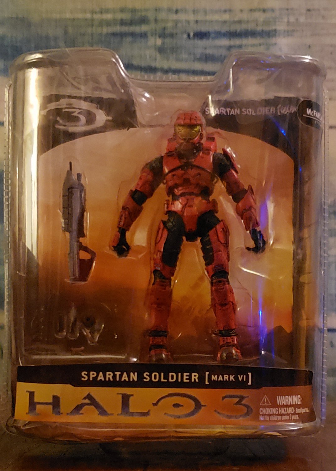 Figurine Halo 3 - Series 1 - Spartan Soldier [EVA] Rouge/Red
